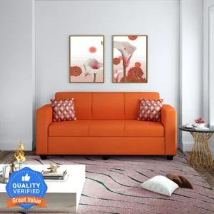 flipkart perfect homes burano fabric 3 seater sofa