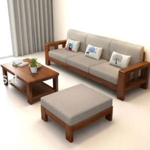 modena living craft wooden sofa